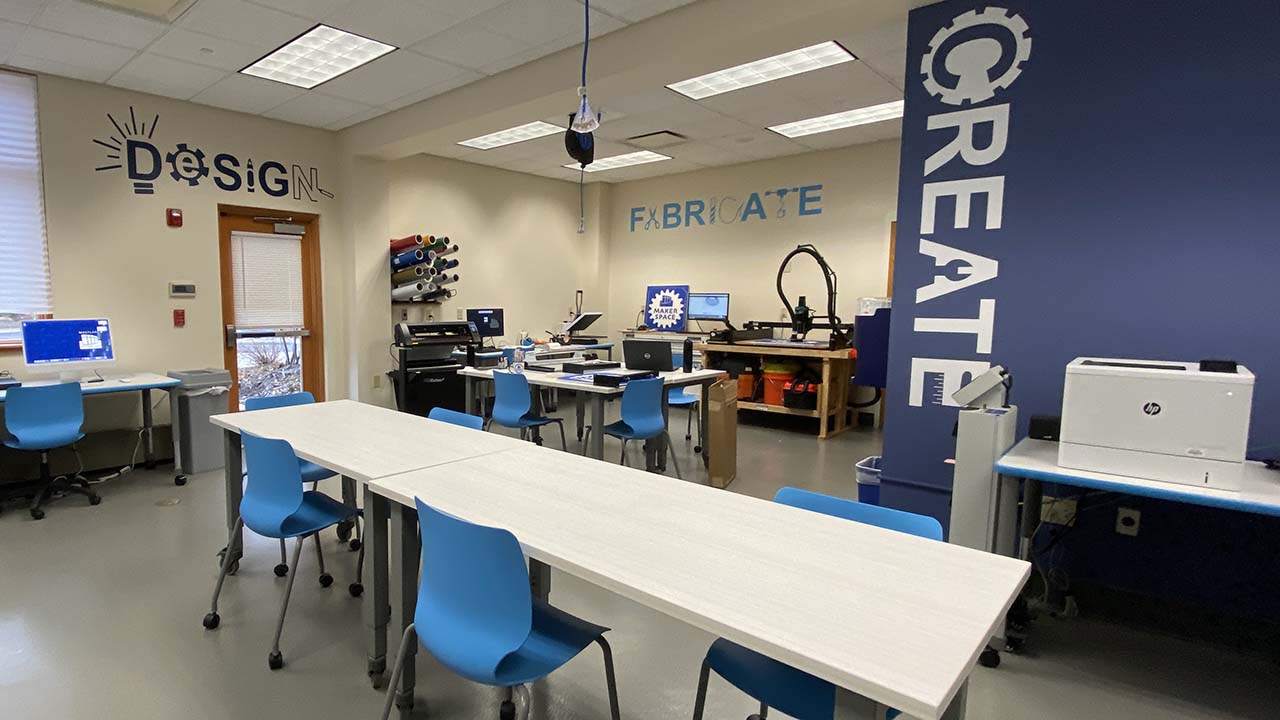 View of WPPL's Makerspace